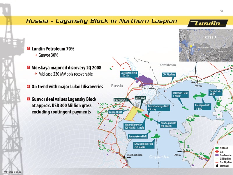 FINANCIAL PRESENTATION   FIRST NINE MONTHS 2009 – Lundin Petroleum – slide 36
