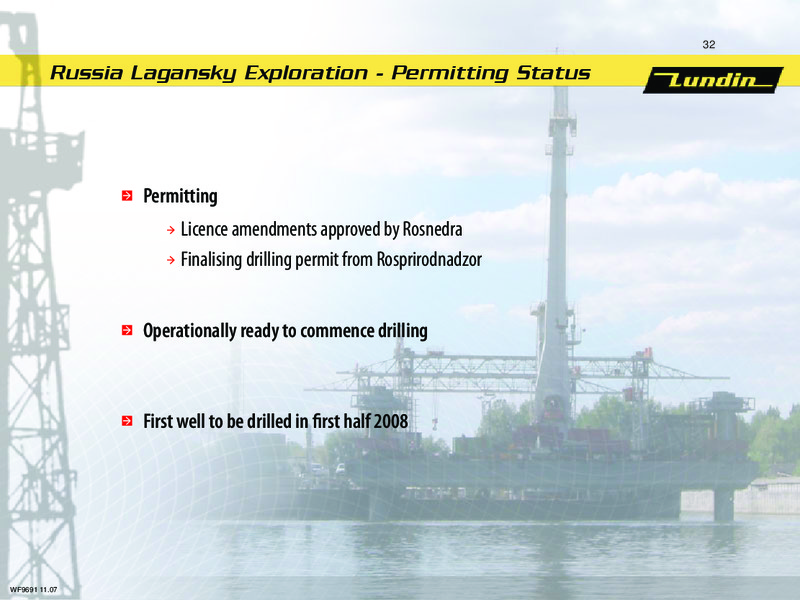 FINANCIAL RESULTS   FIRST NINE MONTHS 2007 – Lundin Petroleum – slide 31