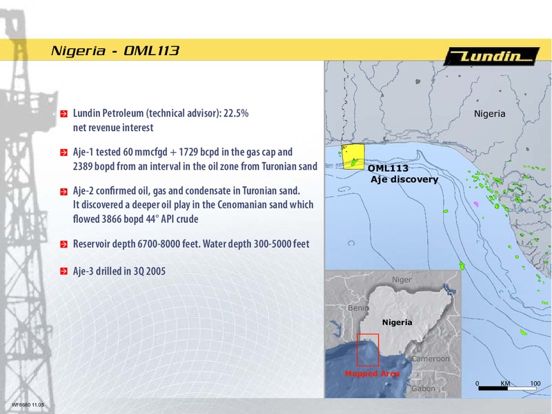 FINANCIAL PRESENTATION – Lundin Petroleum – slide 22