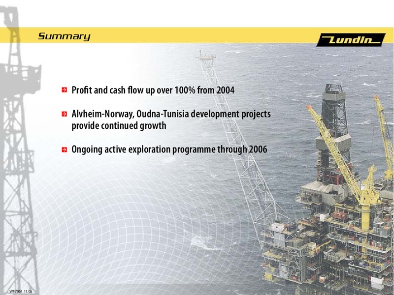FINANCIAL PRESENTATION – Lundin Petroleum – slide 29