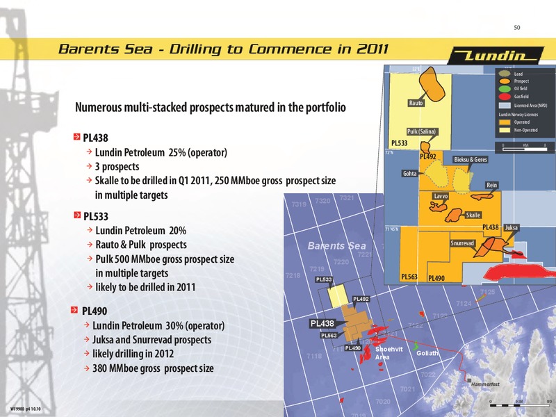 DECEMBER 2010 ANALYST PRESENTATION – Lundin Petroleum – slide 50