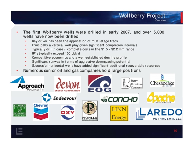 Investor presentation – Lynden Energy Corp. – slide 9