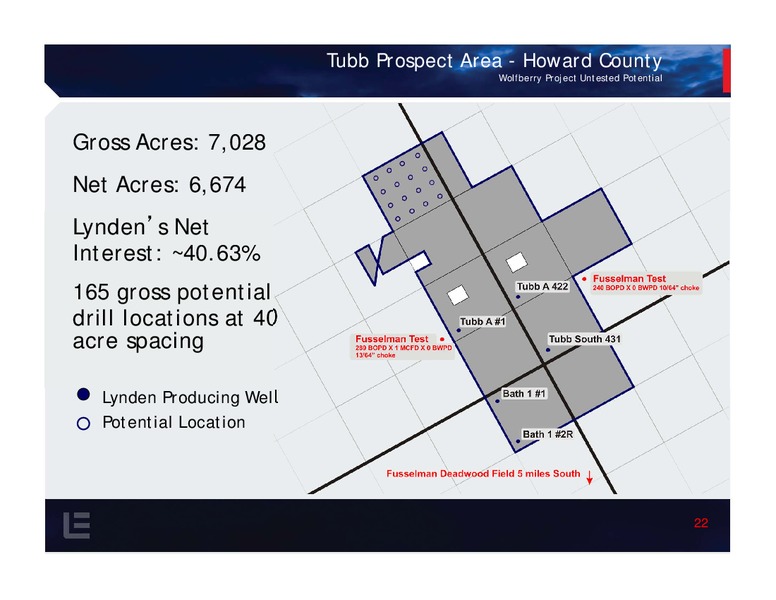 Investor presentation – Lynden Energy Corp. – slide 21