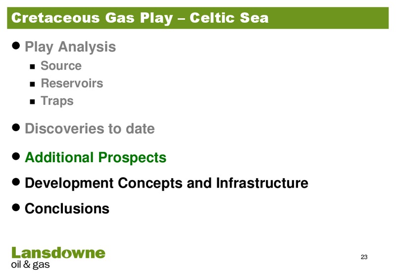 IRN SUMMIT – Lansdowne Oil and Gas Plc – slide 22