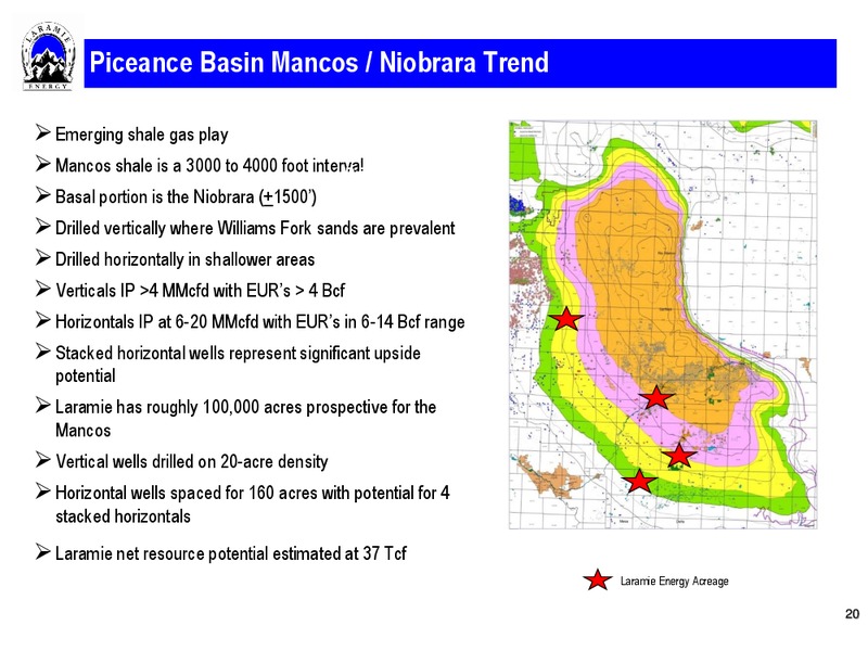 DUG Conference Presentation – Laramie Energy II LLC – slide 19