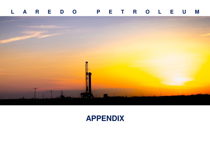January 2020 Investor Presentation – Laredo Petroleum Inc. – slide 19