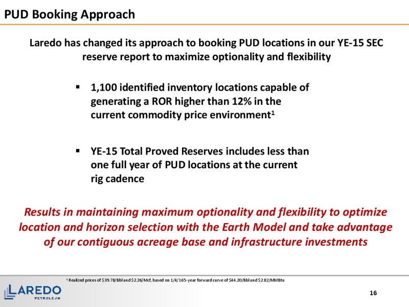 Credit Suisse 21st Annual Energy Summit – Laredo Petroleum Inc. – slide 15