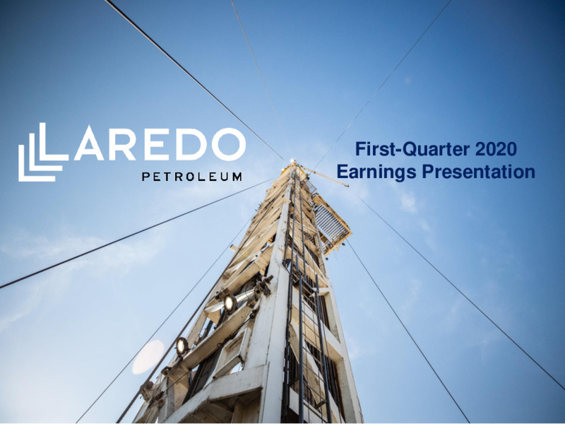 1Q 2020 Earnings Presentation – Laredo Petroleum Inc. – slide 1