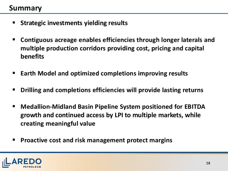 Investor Meeting – Laredo Petroleum Inc. – slide 17