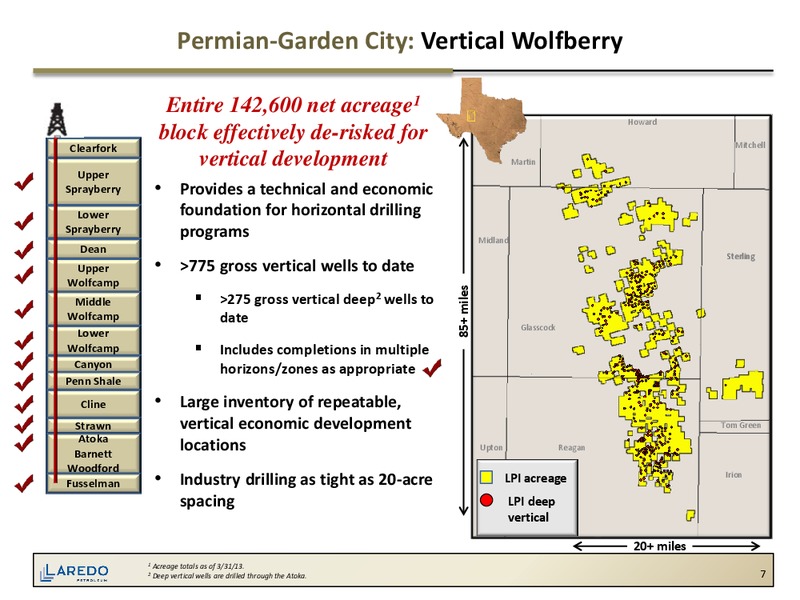 July 2013 Corporate Presentation – Laredo Petroleum Inc. – slide 6
