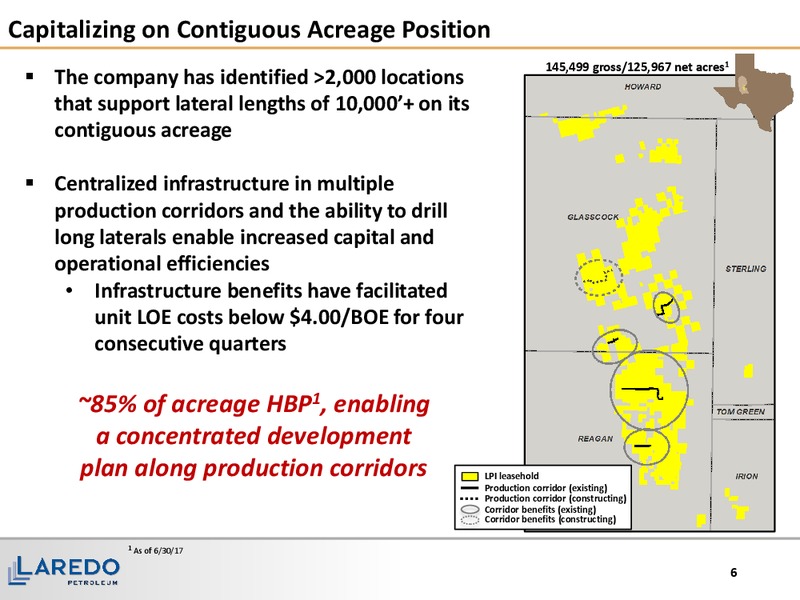 2Q 2017 Quarterly Update – Laredo Petroleum Inc. – slide 5