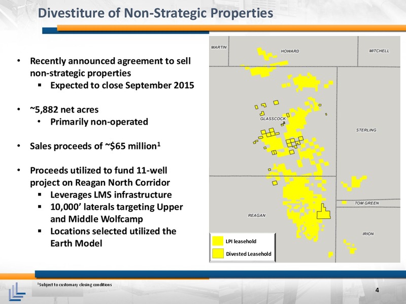 August 2015 Investor Presentation – Laredo Petroleum Inc. – slide 3