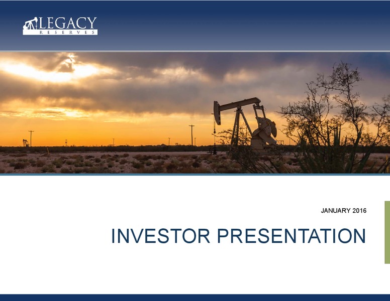 UBS MLP One on One Conference – Legacy Reserves Lp – slide 1