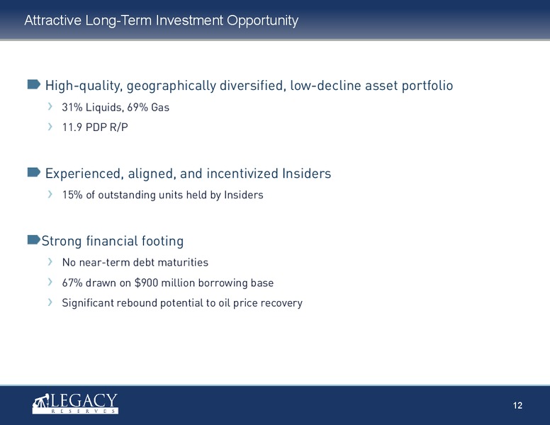 UBS MLP One on One Conference – Legacy Reserves Lp – slide 11