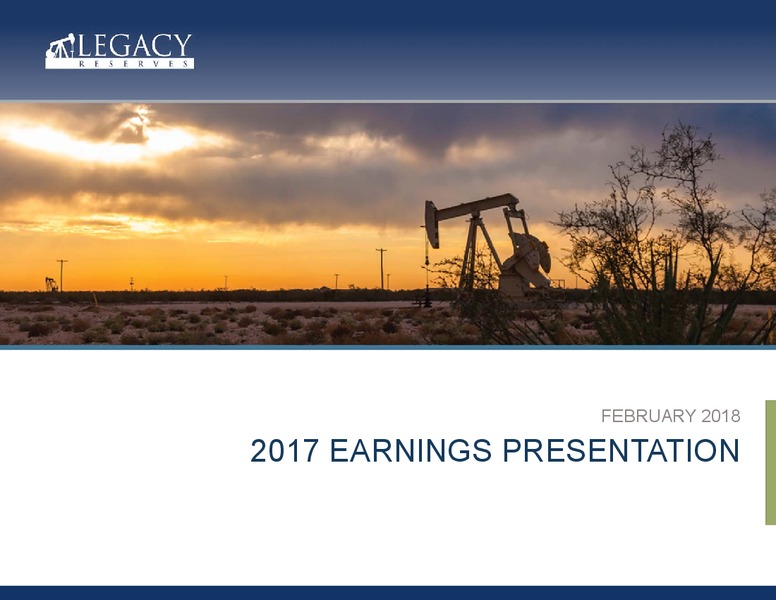 4Q 2017 Earnings Presentation – Legacy Reserves Lp – slide 1
