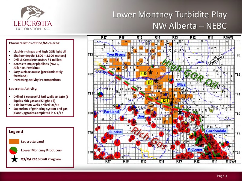 May 2017 Corporate Presentation – Leucrotta Exploration Inc. – slide 4