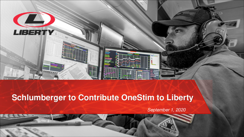 Schlumberger Contribute OneStim to Liberty – Liberty Oilfield Services – slide 1