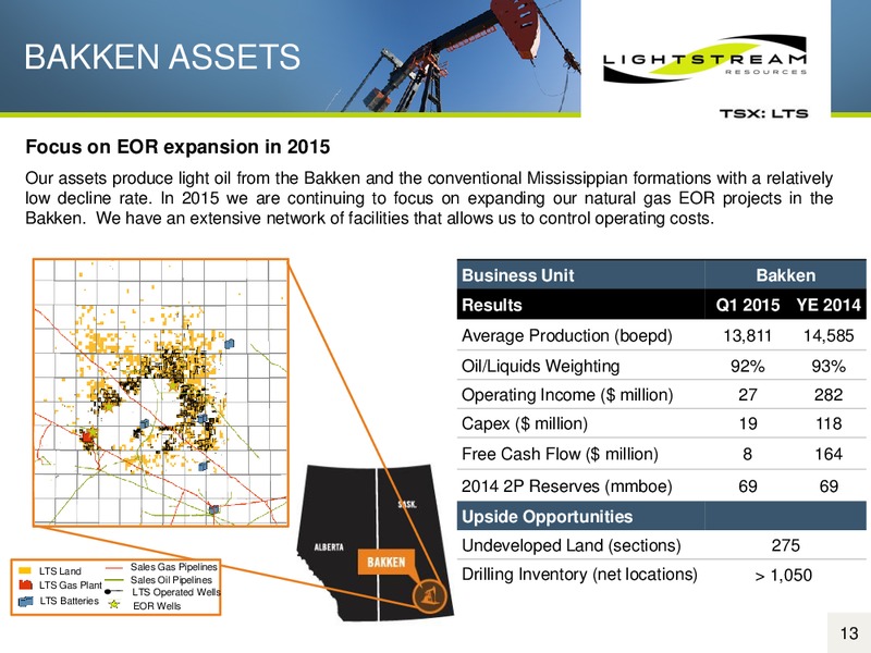 May 2015 Annual General Meeting – Lightstream Resources Ltd. – slide 12
