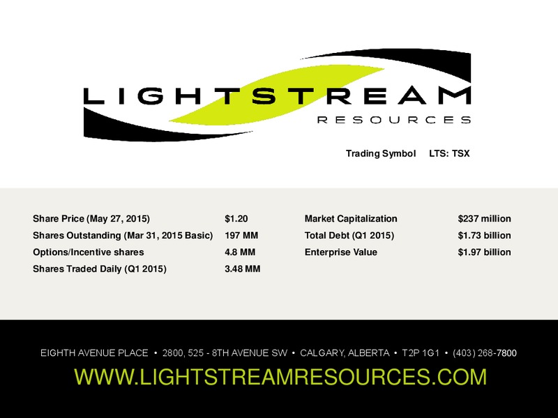 Bank of America Merrill Lynch 2015 Energy and Power Leveraged Finance Conference – Lightstream Resources Ltd. – slide 23