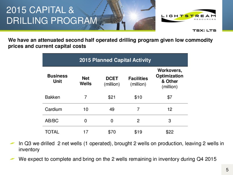 November 2015 Corporate Presentation – Lightstream Resources Ltd. – slide 4