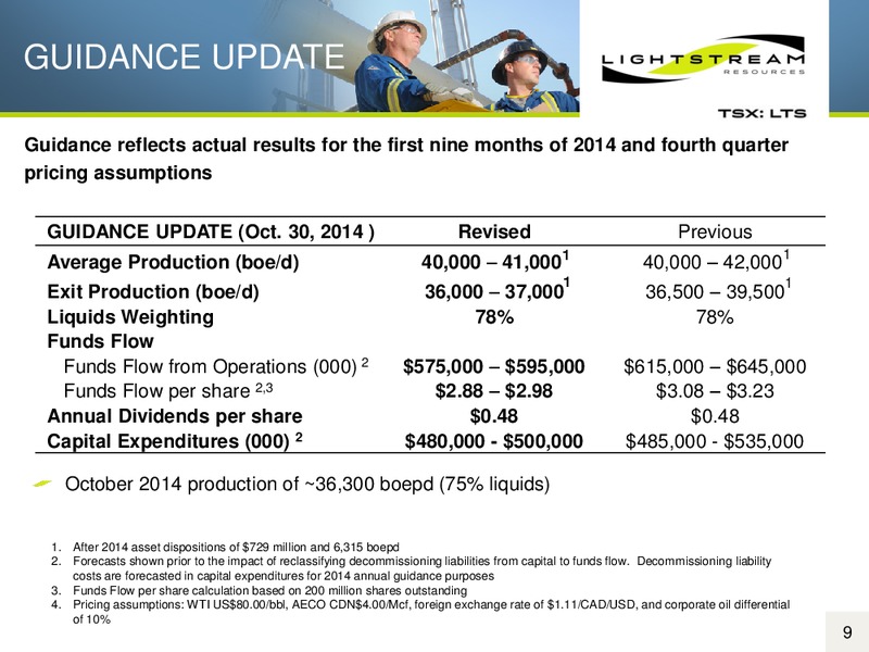 BAML LEVERAGED FINANCE CONFERENCE – Lightstream Resources Ltd. – slide 8