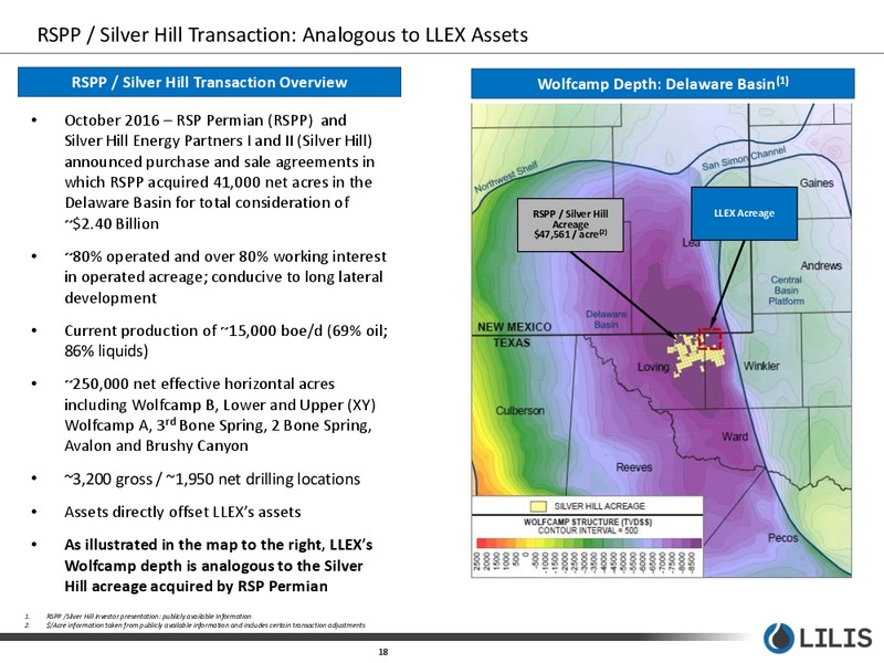 January 2018 Corporate Presentation – Lilis Energy Inc. – slide 16