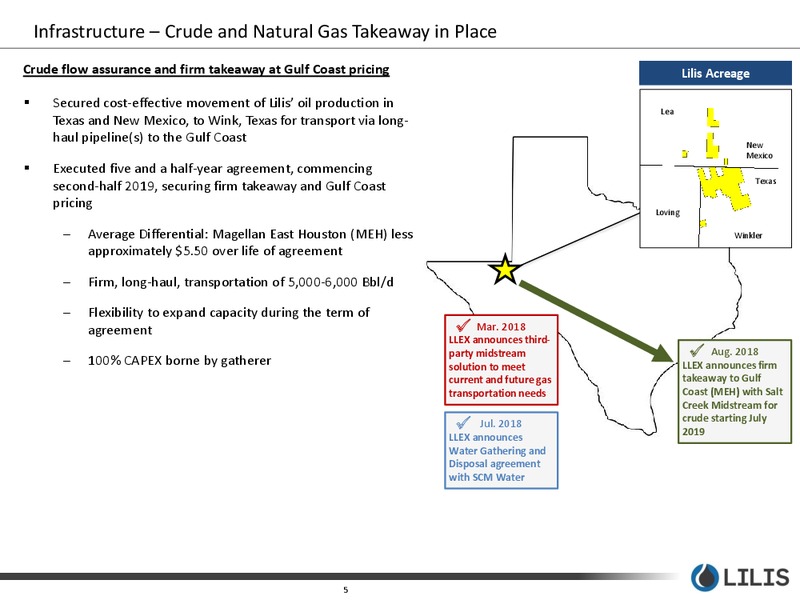 August 2018 Enercom Conference – Lilis Energy Inc. – slide 4