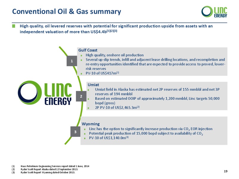 Annual General Meeting – Linc Energy Ltd. – slide 19