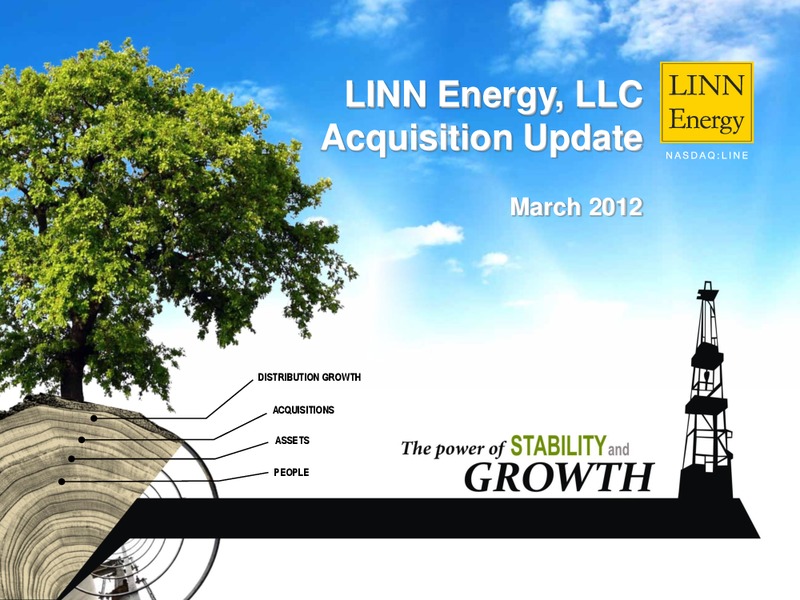 Acquisition Update – Linn Energy, Llc – slide 1