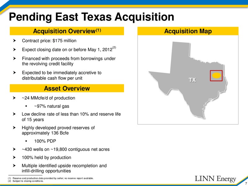 Acquisition Update – Linn Energy, Llc – slide 6