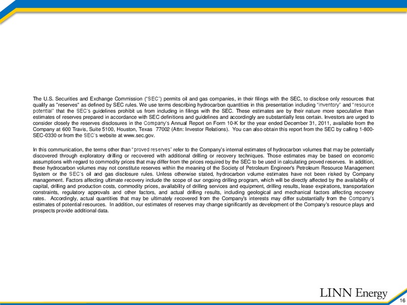 Acquisition Update – Linn Energy, Llc – slide 15