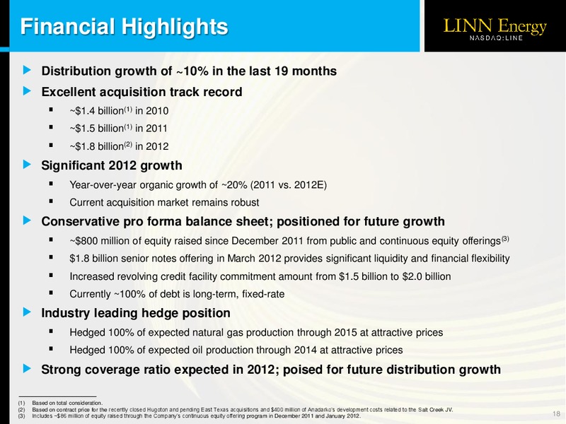 OGIS New York Presentation – Linn Energy, Llc – slide 17