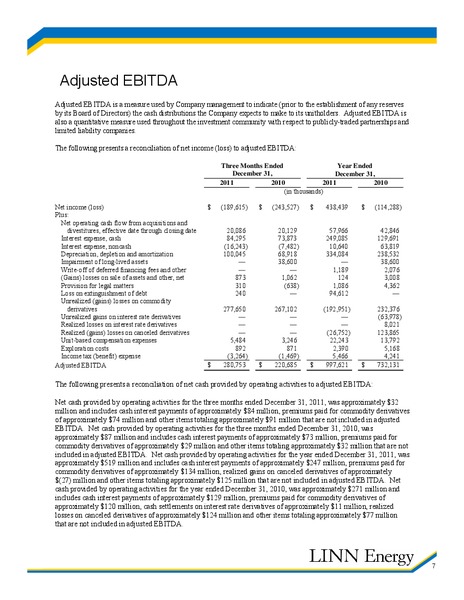 Q4 2011 Earnings Call – Linn Energy, Llc – slide 7