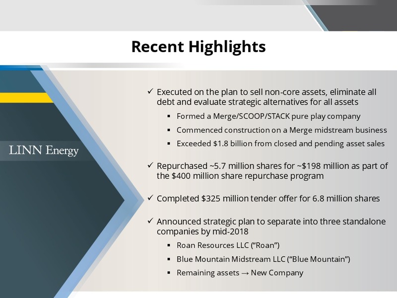 Credit Suisse 23rd Annual Energy Summit – Linn Energy, Inc – slide 2