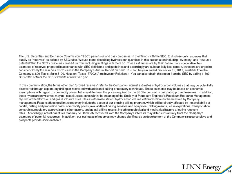 FEBRUARY 2012 CORPORATE PRESENTATION – Linn Energy, Llc – slide 13