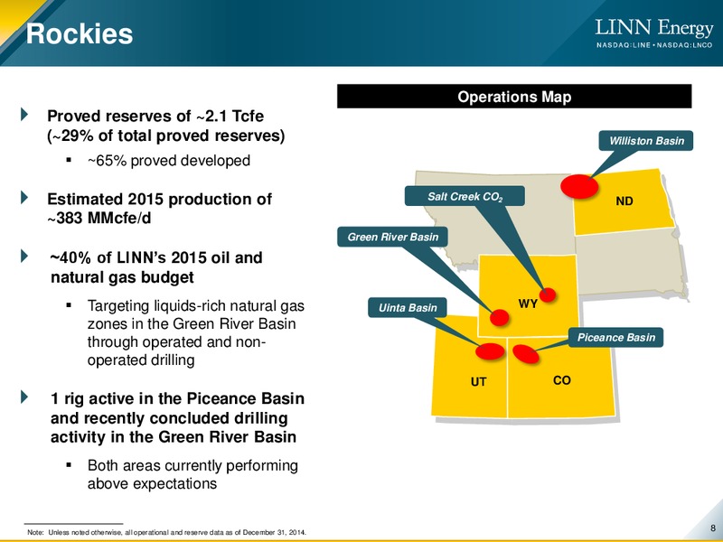 NAPTP MLP INVESTOR CONFERENCE – Linn Energy, Llc – slide 7