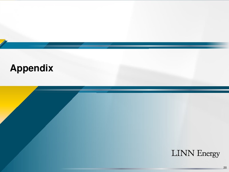 October 2016 Creditor Presentation – Linn Energy, Llc – slide 17