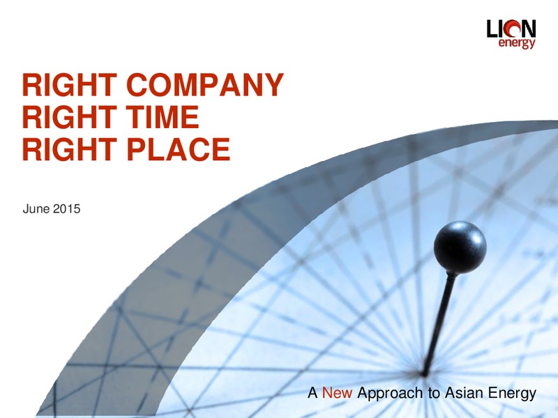 June 2015 Corporate Presentation – Lion Energy Ltd. – slide 1