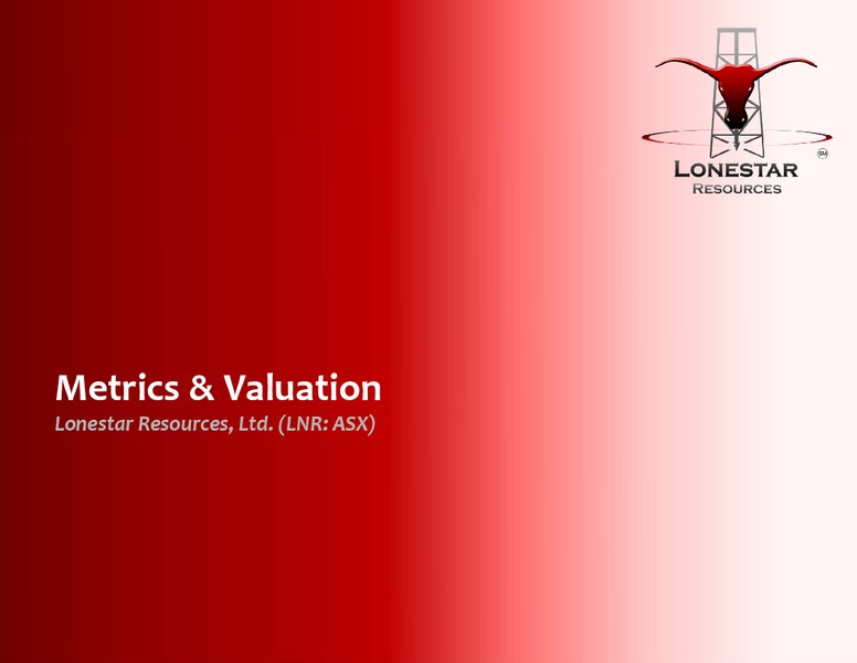 Presentation to Investors – Lonestar Resources Ltd. – slide 31