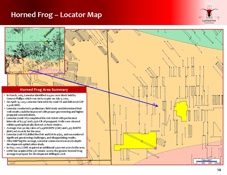 December 2017 Investor Presentation – Lonestar Resources Ltd. – slide 14