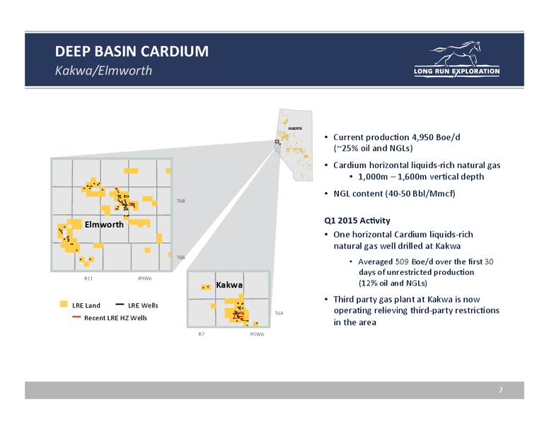May 2015 Annual General Meeting – Long Run Exploration Ltd. – slide 7