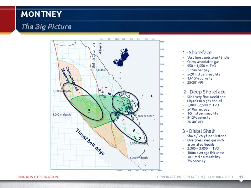 FEBRUARY 2013 INVESTOR PRESENTATION – Long Run Exploration Ltd. – slide 12