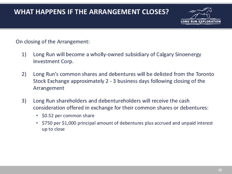 February 2016 Investor Presentation – Long Run Exploration Ltd. – slide 10
