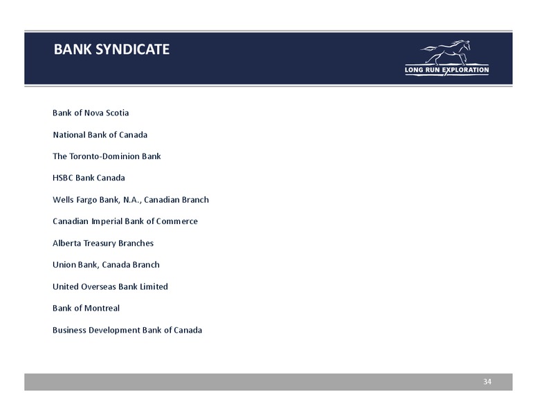 August 2015 Investor Presentation Update – Long Run Exploration Ltd. – slide 34