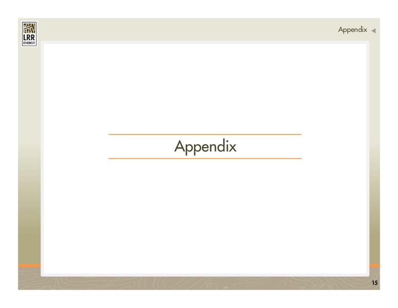 IPAA OGIS NEW YORK – LRR Energy LP – slide 15