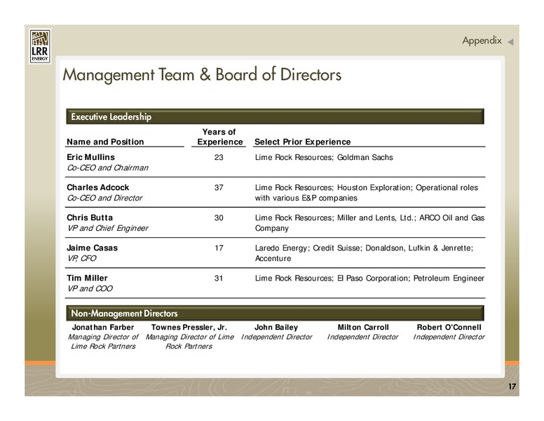 IPAA OGIS NEW YORK – LRR Energy LP – slide 17