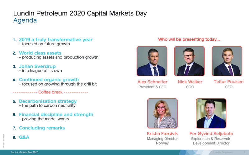 Capital Markets Day – Lundin Petroleum – slide 2