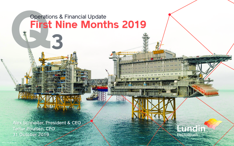 3Q 2019 Earnings Presentation – Lundin Petroleum – slide 1