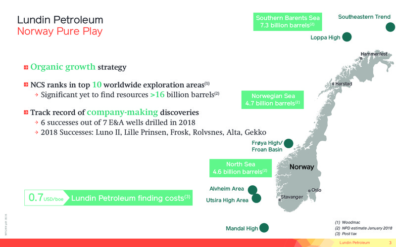 Corporate Presentation – Lundin Petroleum – slide 3