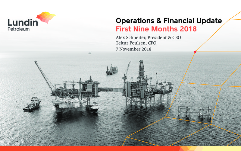First nine months 2018 – Lundin Petroleum – slide 1